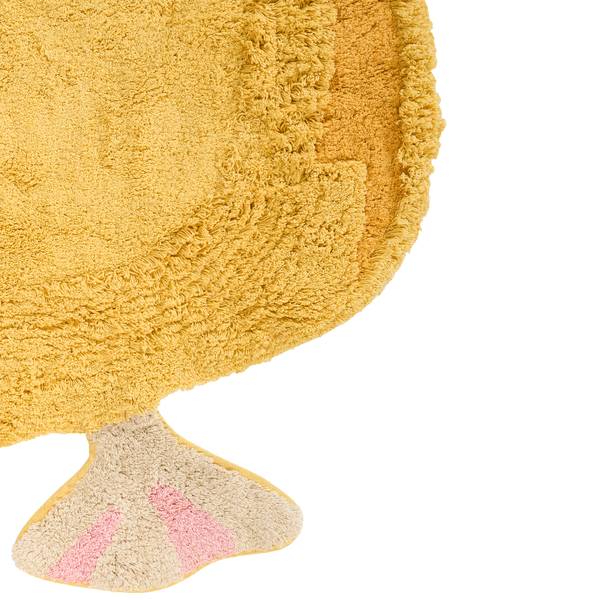 Tapis enfant DUCKIE Jaune - Fibres naturelles - 95 x 120 cm