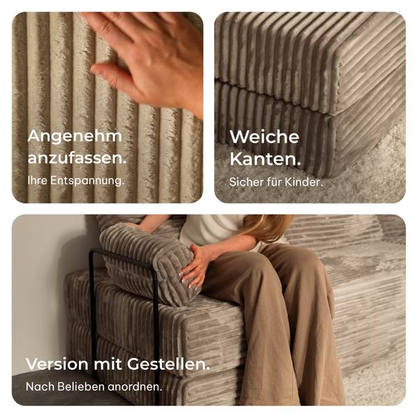 Ecksofa ANKO Dunkelgrau