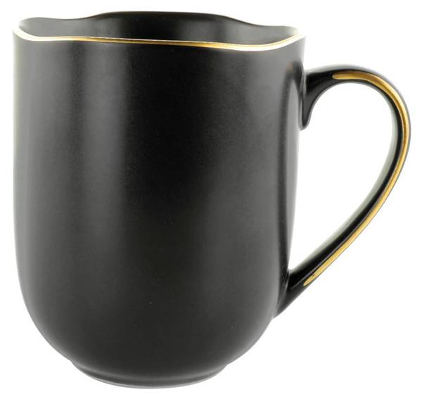 Kaffeebecher ONIX Schwarz - Gold - Keramik - 1 x 1 x 1 cm