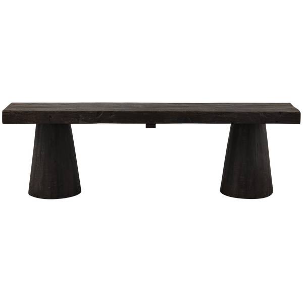 Bank Clyde Schwarz - Microfaser - Mango - 150 x 45 x 30 cm