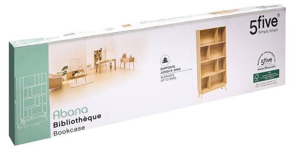 Bücherregal ABANA Beige - Holzwerkstoff - 30 x 160 x 80 cm