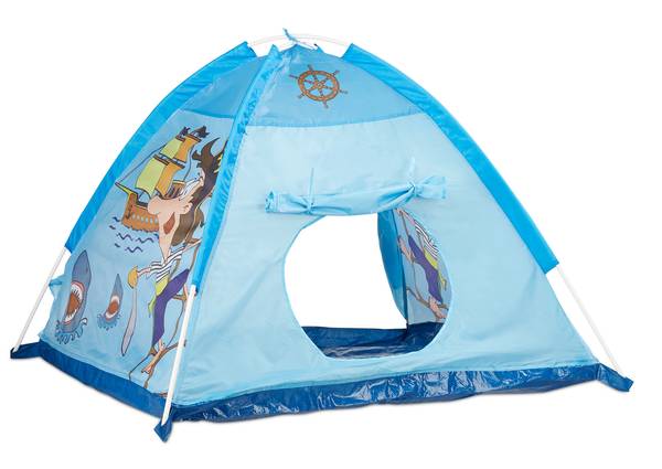 Speeltent piraat in blauw blauw - polyester - 118 x 90 x 115 cm