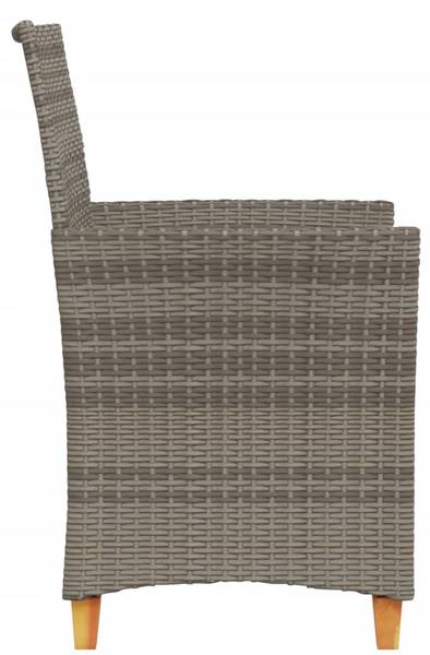 Chaise de jardin 3033878-1 (lot de 2) Gris