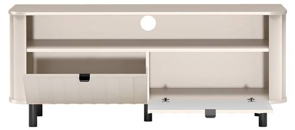 TV-meubel NOVADO grijs - staal - melamine - 137 x 57 x 40 cm