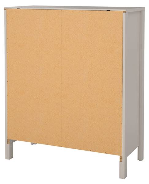 Ladekast Madrid bruin - deels massief hout - 83 x 99 x 39 cm