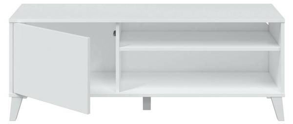 Fernsehschrank Ocosta Weiß - Holzwerkstoff - 135 x 50 x 40 cm