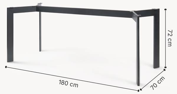Tischgestell Verg Breite: 180 cm