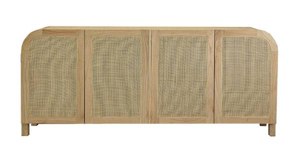 Buffet Beige - Massivholz - 190 x 80 x 45 cm