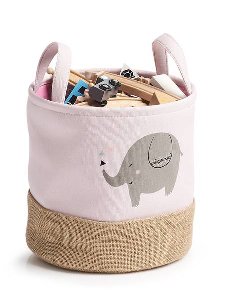 Aufbewahrungskorb "Elefant" Pink - Kunststoff - 25 x 25 x 25 cm