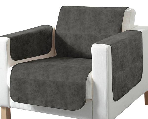 Sessel- und Sofaschoner 206584 Grau - Breite: 100 cm