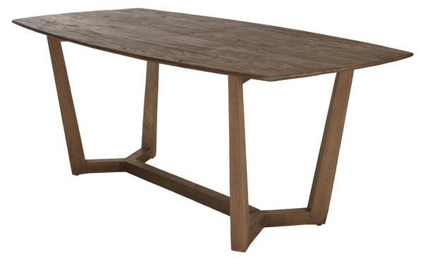 Esstisch ROMY Braun - Holz teilmassiv - 100 x 78 x 200 cm