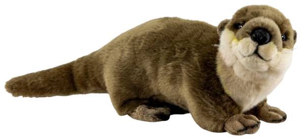 Kuscheltier Otter Braun - Kunstfell - 10 x 15 x 30 cm