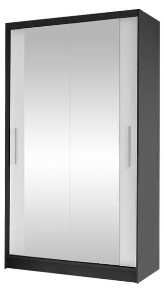 Kleiderschrank Costa VII Schwarz - Weiß