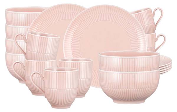 Frühstücks-Set Amina 18-teilig Rosé