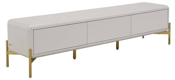 TV-Board LYBAKA Beige - Holz teilmassiv - 180 x 45 x 40 cm