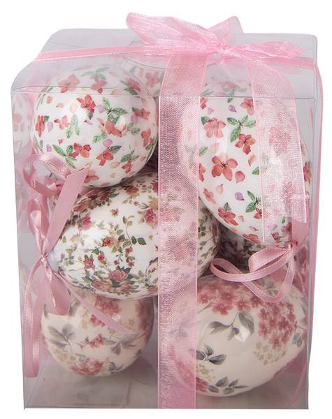 Ostern Anhänger 53120 9er Set Weiß - Kunststoff - 5 x 8 x 5 cm