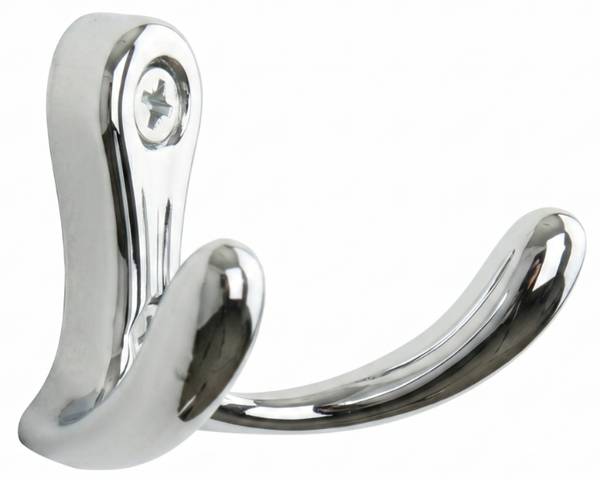 Wandhaken Lurri 4er-Set Silber - Metall - 5 x 3 x 5 cm