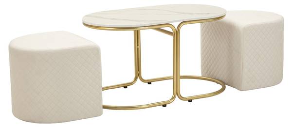 Couchtisch Relax Metall - 79 x 44 x 79 cm