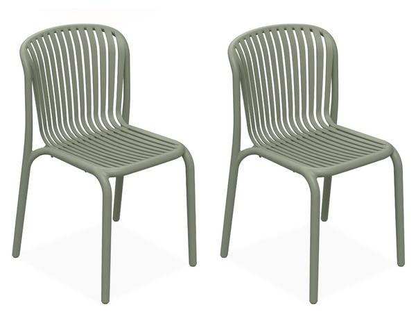 Gartenstühle FICCARI A Olivgrün