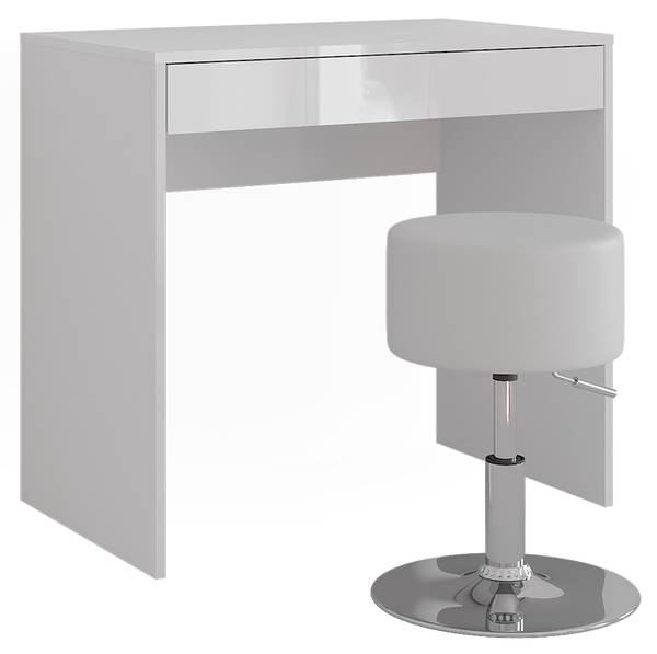 Coiffeuse Sherry 57676 Blanc - Bois manufacturé - 82 x 76 x 51 cm