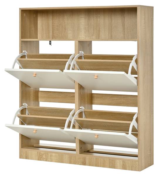 Schuhkipper NaturWoody Ⅲ Braun - Holzwerkstoff - 90 x 105 x 24 cm