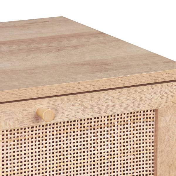 Hochkommode Bohème Beige - Holz teilmassiv - 39 x 96 x 48 cm
