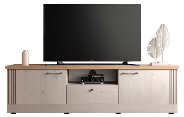 TV-Möbel COUNTRY Weiß - Holzwerkstoff - 44 x 58 x 211 cm