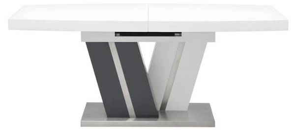 Ausziehbarer Tisch NOAMI Grau - Holz teilmassiv - 90 x 75 x 220 cm