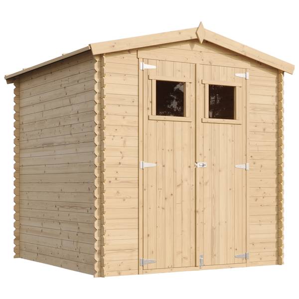 Gartenhaus mit Boden M343+M343G Beige - Fichte - 200 x 224 x 200 cm