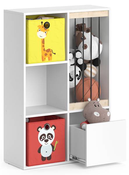 Kinderregal Luigi 37034 Weiß - Gelb