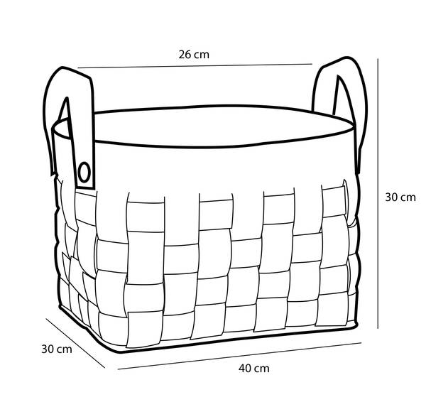 Aufbewahrungskorb Rechteck (3er-Set) Braun - Kork - 30 x 30 x 40 cm