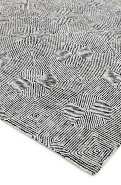 Wohnzimmerteppich aus Wolle CAMBRIDGE Grau - 120 x 170 cm