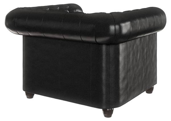 Chesterfield-Set Perry - Schlaffunktion Schwarz