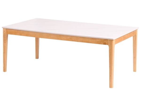 Couchtisch BONNEY Braun - Weiß - Massivholz - 70 x 46 x 120 cm