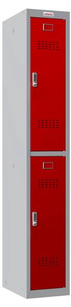 Spind PL1230GR Rot - Stahl - 30 x 183 x 50 cm