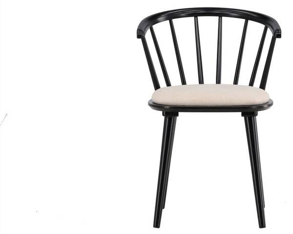 Esszimmerstühle Bobby (2er-Set) Schwarz