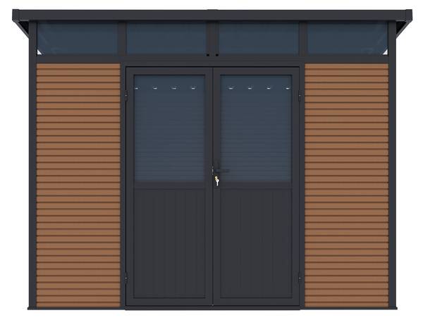 Gartenhaus WPC 278 Braun - Metall - 218 x 226 x 278 cm