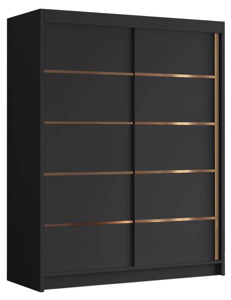 Kleiderschrank Flavio IV Schwarz
