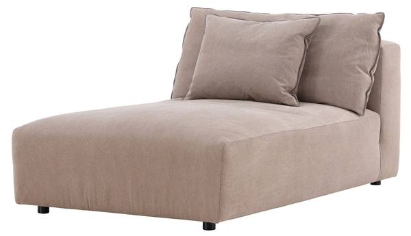Recamiere Malö Braun - Leinen - Webstoff - 169 x 80 x 100 cm