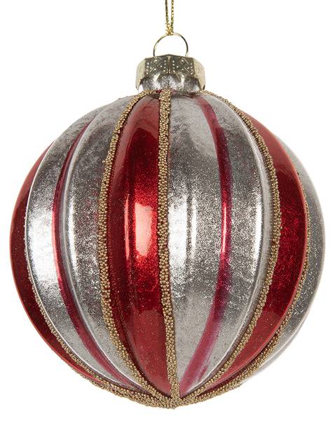 Weihnachtskugel Xmas 51587 Rot - Glas - 8 x 8 x 8 cm