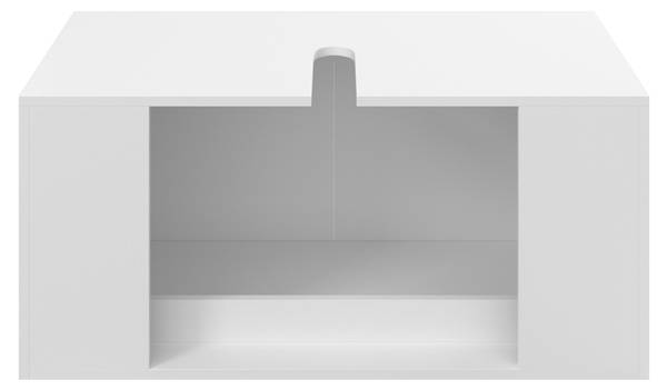 Badezimmer MARTINA Weiß - Holzwerkstoff - Holz teilmassiv - 100 x 45 x 45 cm