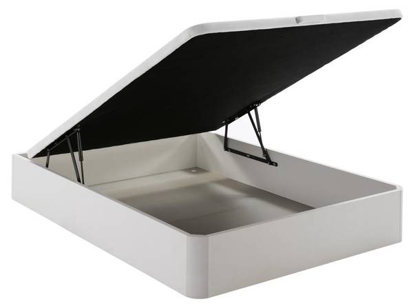 Ensemble matelas et sommier VARNO Blanc - Textile - 140 x 30 x 190 cm