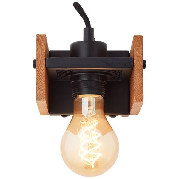 Wandlampen 31121144181 1 Braun - Holz teilmassiv - 12 x 11 x 13 cm
