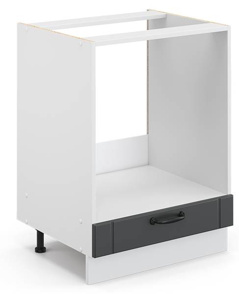 Meuble pour four Fame-Line 45588 Graphite - Blanc