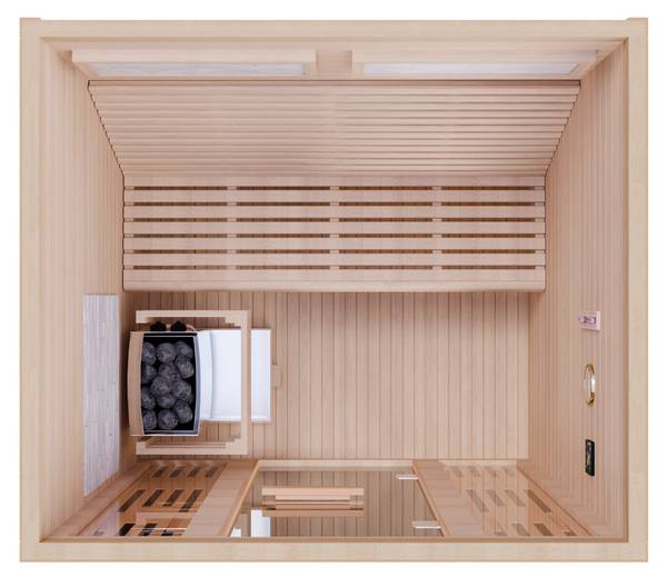 Finnische Sauna MINTO 130 x 150 cm