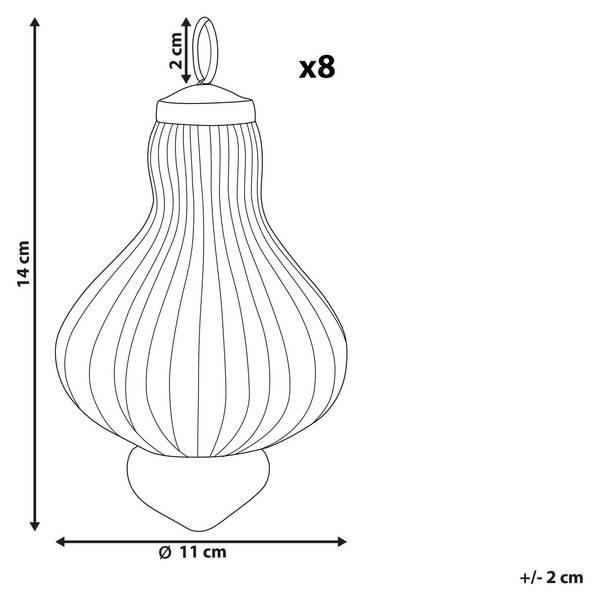 Weihnachtsbaumkugeln BRILLANT Gold - Grün