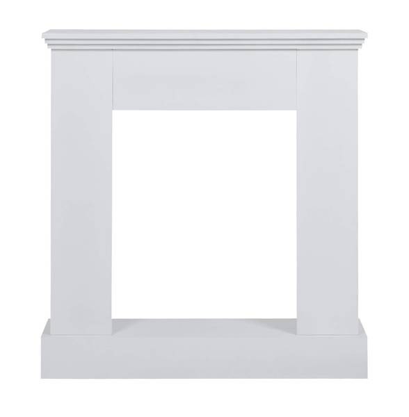 Dekorative Kaminumrandung Acanto Weiß - Holzwerkstoff - 23 x 98 x 23 cm