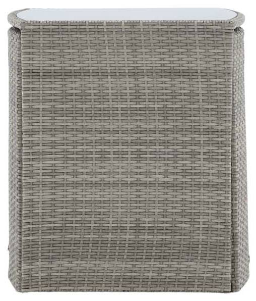 Gartenset Savanna 3-teilig Glas Grau
