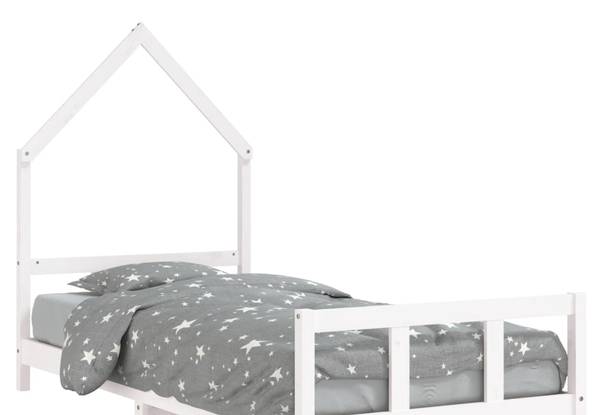Cadre de lit pour enfant 3030972 Blanc - 95 x 136 x 205 cm