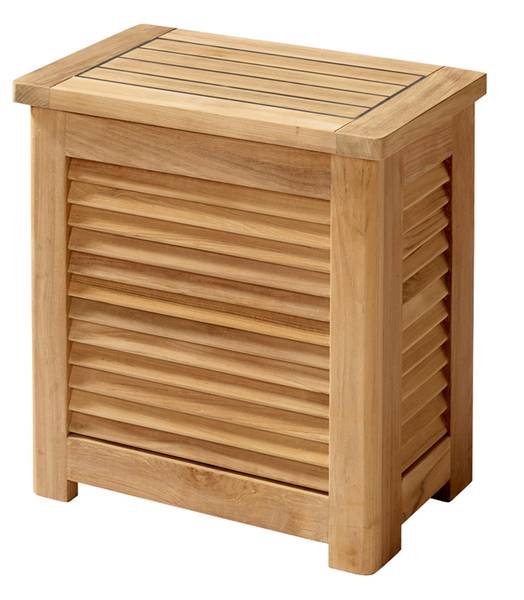 Wäschekorb Classic Braun - Massivholz - 48 x 45 x 31 cm